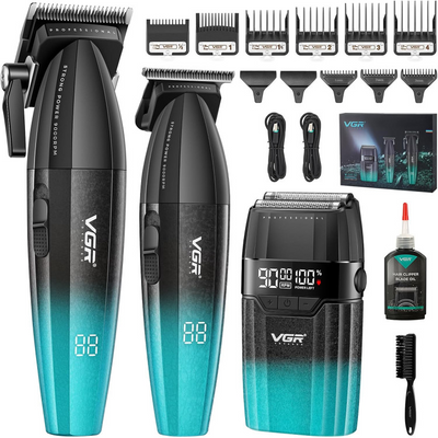 Комбо-набір для стрижки VGR Professional Combo 3 в 1 V-640 S3 GREEN V-640S3-GR фото