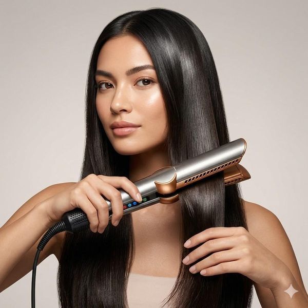 Выпрямитель для волос Hairtools Airstrait HT01 Nickel с кейсом HT01-NK-C фото