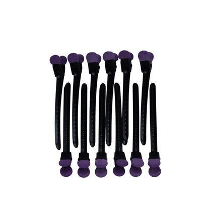 Набір металічних затискачів Termax Professional Evolution Black&Violet, 12 шт (ES-1009-VIO) ES-1009-VIO фото