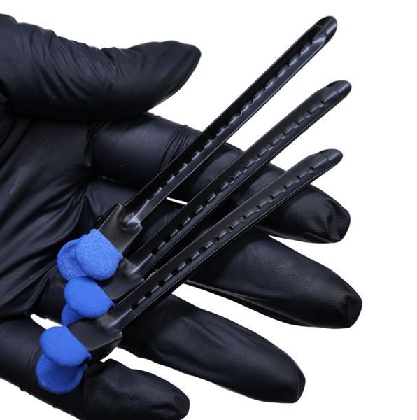 Набір металічних затискачів Termax Professional Evolution Black&Blue, 12 шт (ES-1009-BLU) ES-1009-BLU фото