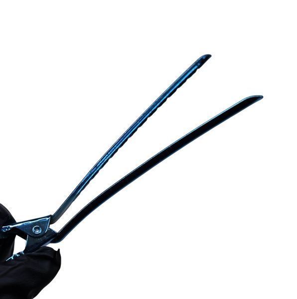 Набор металлических зажимов Estet Professional Blue, 9.5 см, 12 шт (ES-1031-BLU) ES-1031-BLU фото
