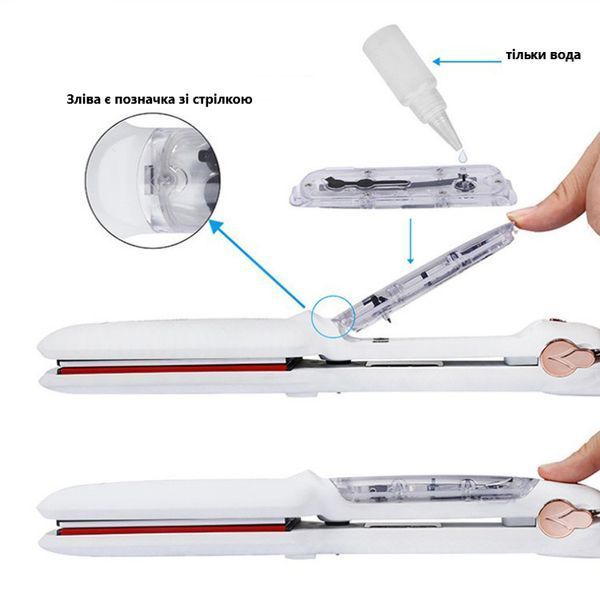 Паровой инфракрасный выпрямитель для волос Ultrasonic Professional Steam Infrared Styler GM-HS010 GM-HS010 фото