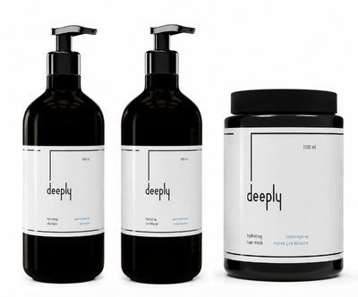 Увлажняющий набор для волос deeply hydrating 3-в-1 (шампунь 1 л + кондиционер 1 л + маска 1 л) d65951 фото