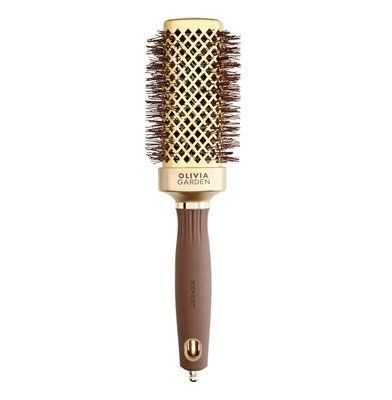 Брашинг Olivia Garden Expert Blowout Straight Wavy Bristles Gold & Brown, 40 мм (ID2059) ID2059 фото