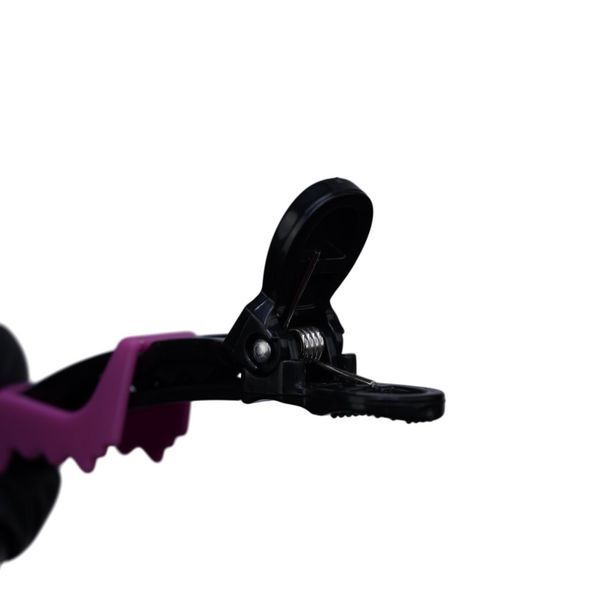 Набір затискачів для волосся Termax Professional Alligator Black & Pink, 10 шт (ES-S01-PN) ES-S01-PN фото