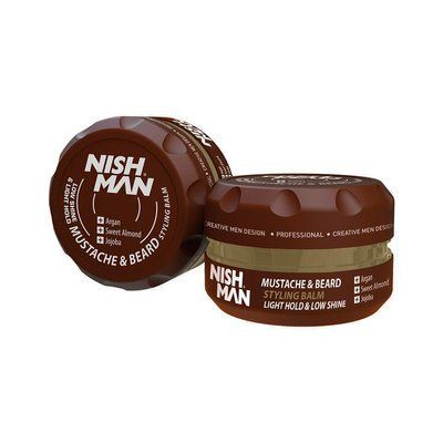 Бальзам для бороды и усов Nishman Beard & Mustache Styling Balm, 30 мл 10601003 фото