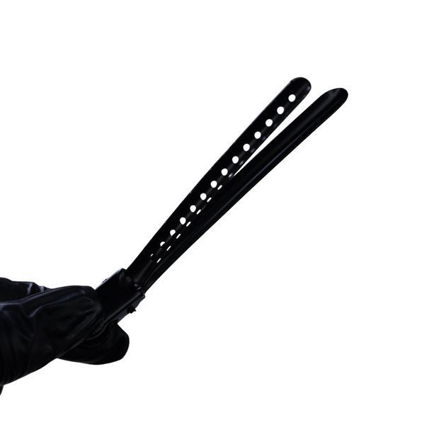 Набор металлических зажимов Estet Professional Black, 9.5 см, 12 шт (ES-1031-BK) ES-1031-BK фото