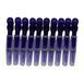 Набір затискачів для волосся Estet Professional Half Transparent Purple, 10 шт (ES-1026-PR) ES-1026-PR фото 1