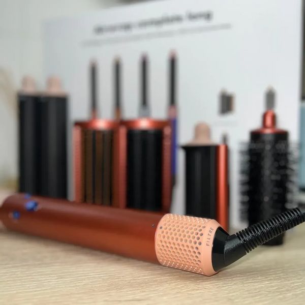 Стайлер для волосся Hairtools HS05 Airwrap Complete Long Styler Steawberry/Bronze 6 насадок HS05-SB фото