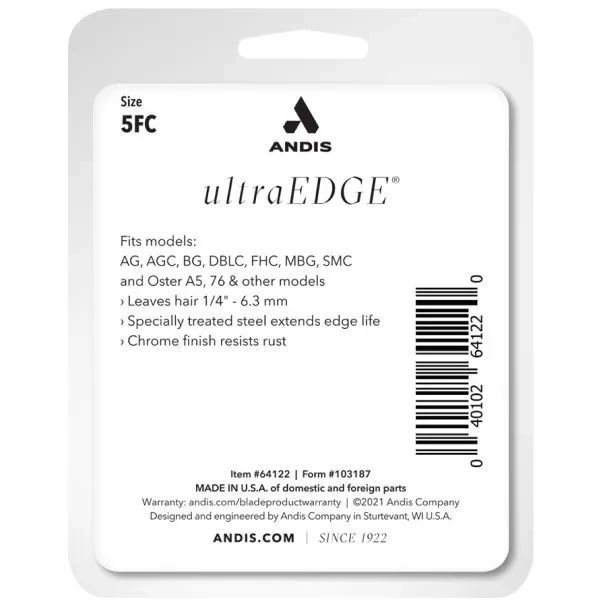 Ножовий блок для машинки Andis Ultra Edge №5FC, 6,3 мм (AN u 72630) AN u 72630 фото
