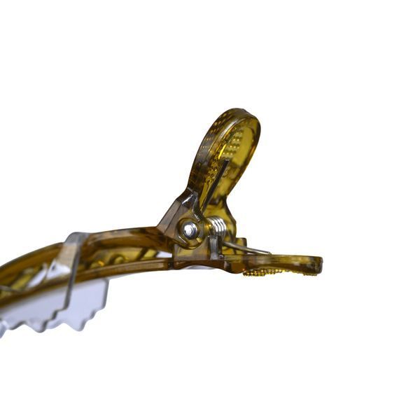 Набір затискачів для волосся Estet Professional Half Transparent Camel, 10 шт (ES-1026-CM) ES-1026-CM фото