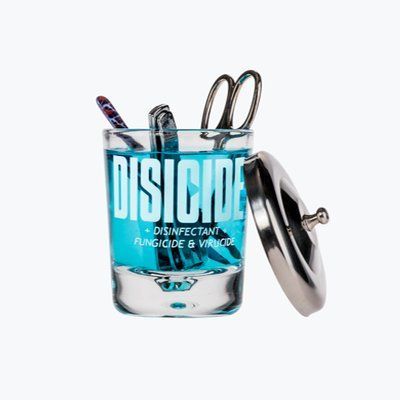 Манікюрна склянка для дезінфекції інструментів Disicide Small Glass Jar, 160 ml (D720019) D720019 фото