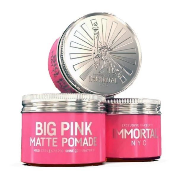 Розовая матовая паста для укладки волос Immortal Nyc Big Pink, 100 мл NYC-555 фото