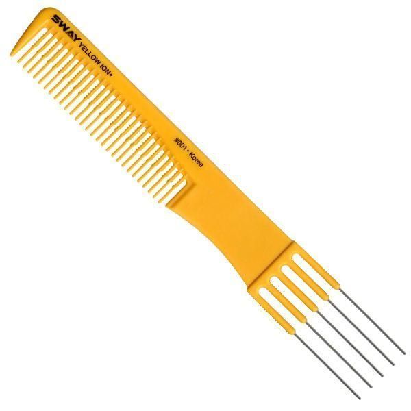 Перукарський гребінець Sway Yellow ion+ 001 130 001 130 001 фото