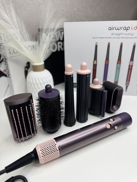 Стайлер для волосся Hairtools HS08 Airwrap Straight & Wavy Jasper Plum 6 насадок HS08-SW фото