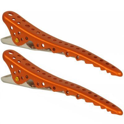 Затискачі для волосся Y. S. Park Shark Clip Orange Metal 2 шт 364004 фото