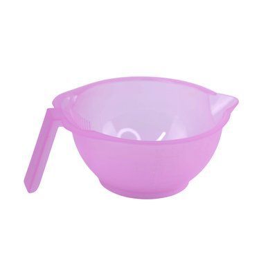 Миска для окрашивания волос, маски, кератина Estet Professional Pink, пластиковая с зубчиками (ES-1052-PN) ES-1052-PN фото