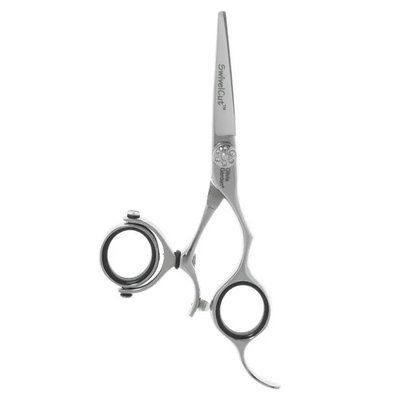 Прямые ножницы для стрижки Olivia Garden Swivelcut 5,00" + черный футляр на молнии (SH-SW1PC-CR500-BLP) SH-SW1PC-CR500-BLP фото