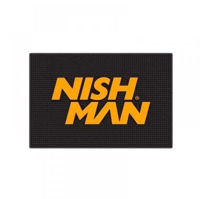 Килимок для інструментів Nishman Barber Mat гумовий 30х45см чорний (10401013) 10401013 фото