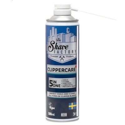 Спрей для охлаждения и ухода за ножами The Shave Factory 5в1 Clippercare, 500 мл (0401006) 10401006 фото
