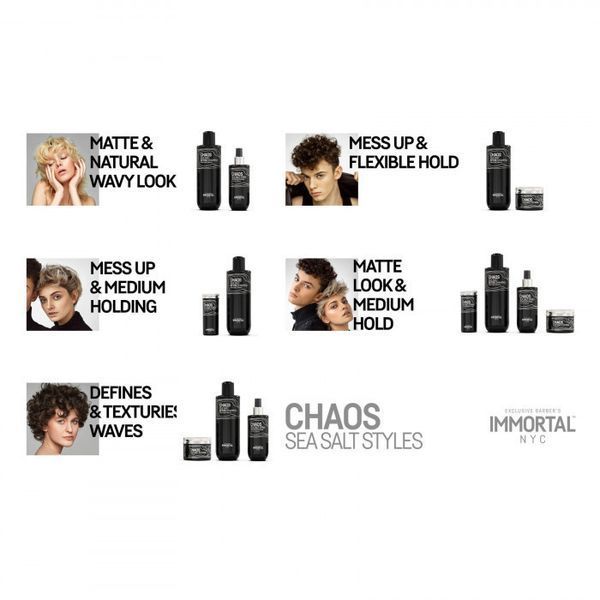 Порошковый солевой воск для объема и укладки волос Immortal NYC Chaos Sea Salt Powder, 20 г (NYC-82) NYC-82 фото
