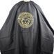 Парикмахерская накидка Estet Professional "Версаче", черная на резинке и крючках (ES-1063-BK) ES-1063-BK фото 1