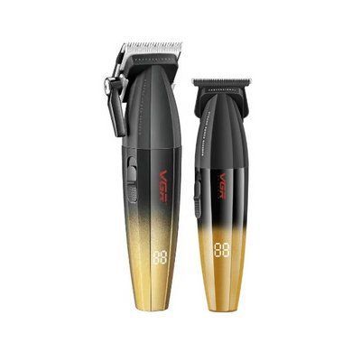 Комбо-набір для стрижки VGR Professional Turbo Black&Green (V-003-GN+V-906-GN) V-003-GO+V-906-GO фото