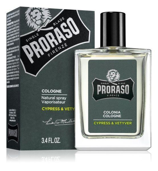 Одеколон после бритья Proraso Cologne Cypress & Vetyver, 100 мл 10202147 фото