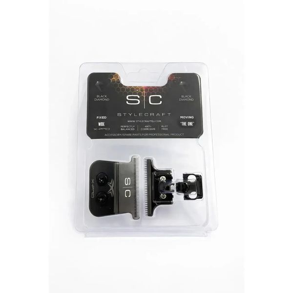 Ножовий блок для тримера Style Craft X-PRO Mobile The One Wide Titanium Black with DLC Diamond Black (23422) 23422 фото