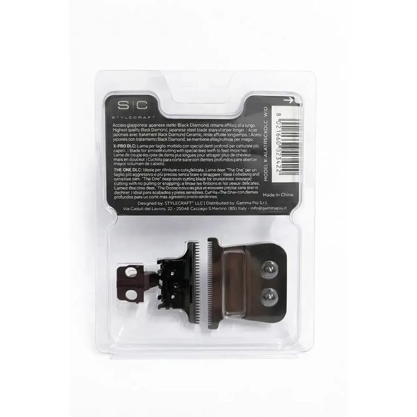 Ножовий блок для тримера Style Craft X-PRO Mobile The One Wide Titanium Black with DLC Diamond Black (23422) 23422 фото