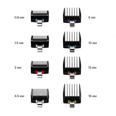 Набор насадок для машинки JRL Professional Uni-Guards, 8 шт (JRL-G3) JRL-G3 фото
