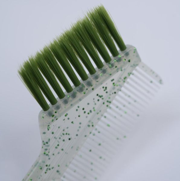 Кисточка с расческой для крашения Estet Professional Transparent Green (ES-1020-TG) ES-1020-TG фото