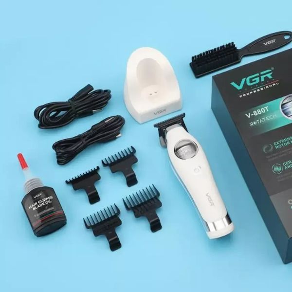 Профессиональный триммер для стрижки и окантовки VGR Professional Rotatech White (V-880T-WT) V-880T-WT фото