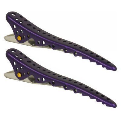 Затискачі для волосся Y. S. Park Shark Clip Deep Purple Metal 2 шт 364006 фото