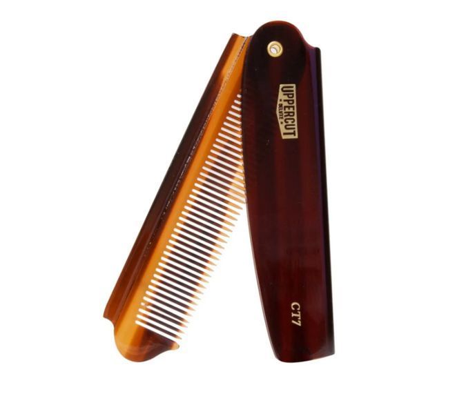 Гребень для волос Uppercut Deluxe CT7 Tortoise Flip Comb 817891020129 фото