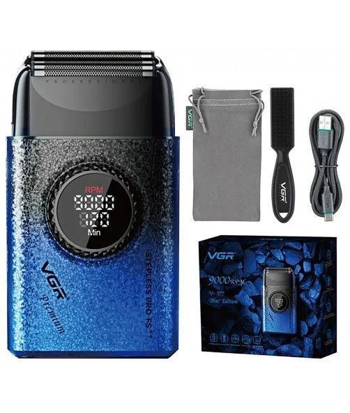 Електробритва VGR Professional Stepless Pro FS V-377 Blue V-377 Blue фото